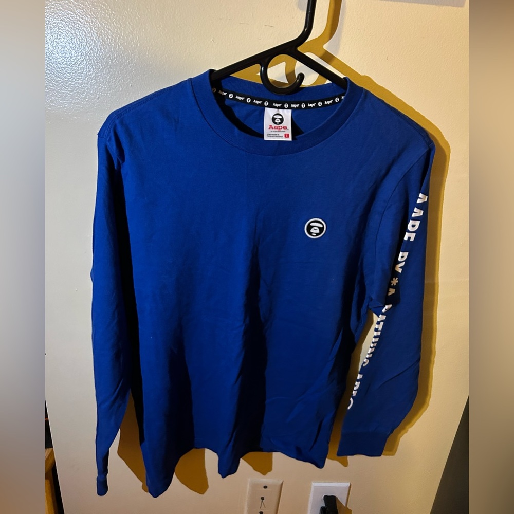 Bape long sleeve graphic tee
